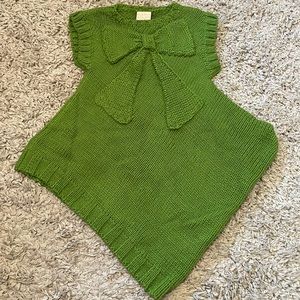Lemon Loves Lime Green Asymmetrical Bow Dress, Size 5